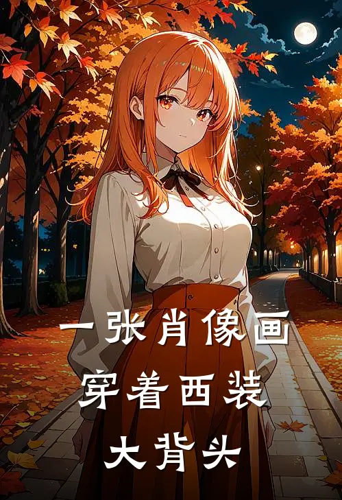 一张肖像画,穿着西装大背头