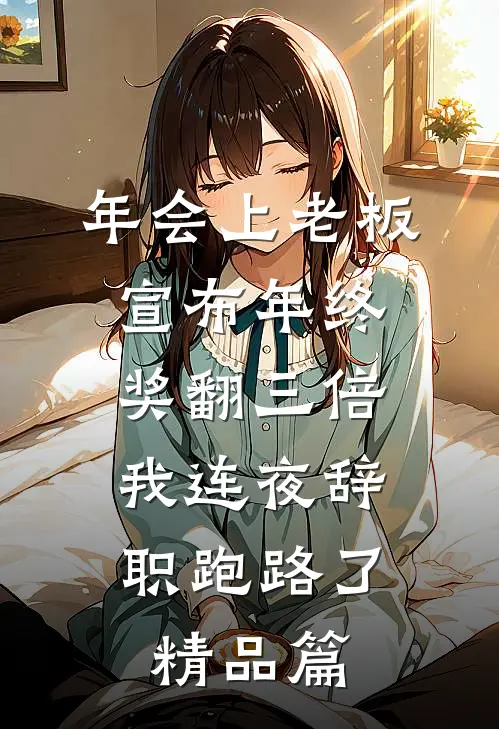 年会上老板宣布年终奖翻三倍，我连夜辞职跑路了精品篇
